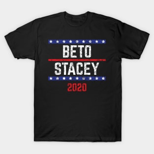 Beto O'Rourke and Stacey Abrams on the one ticket? Dare to dream. Presidential race 2020 Distressed text T-Shirt